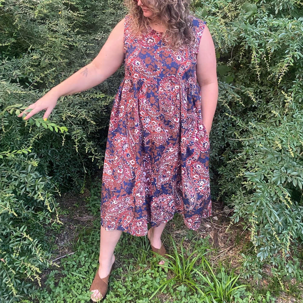 Vintage paisley dress